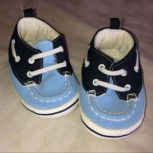 Carters blue baby shoes